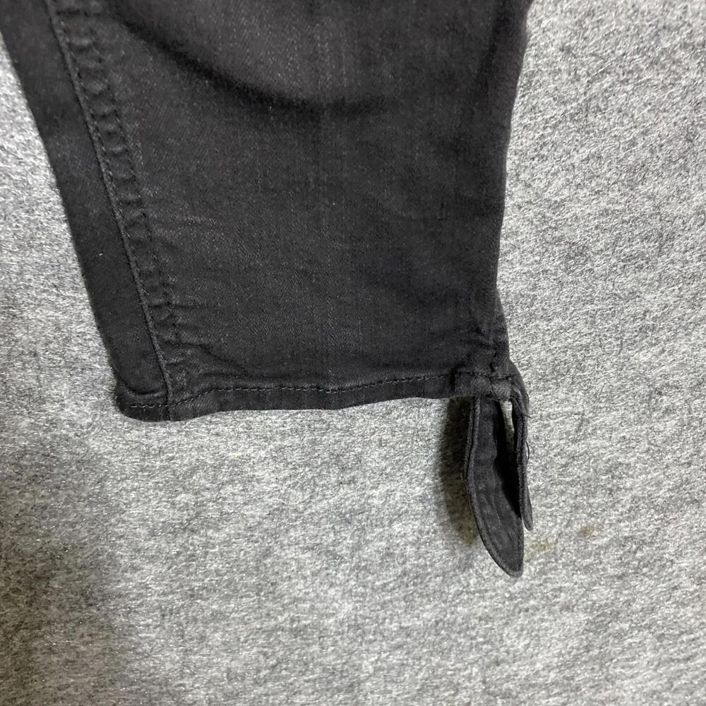 Democracy Ab Solution Skinny Ankle Jeans 14 Stretch Black Mid Rise MissinButton - Picture 6 of 12